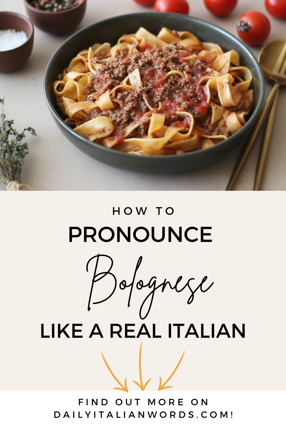 How To Pronounce Bolognese In Italian Daily Italian Words