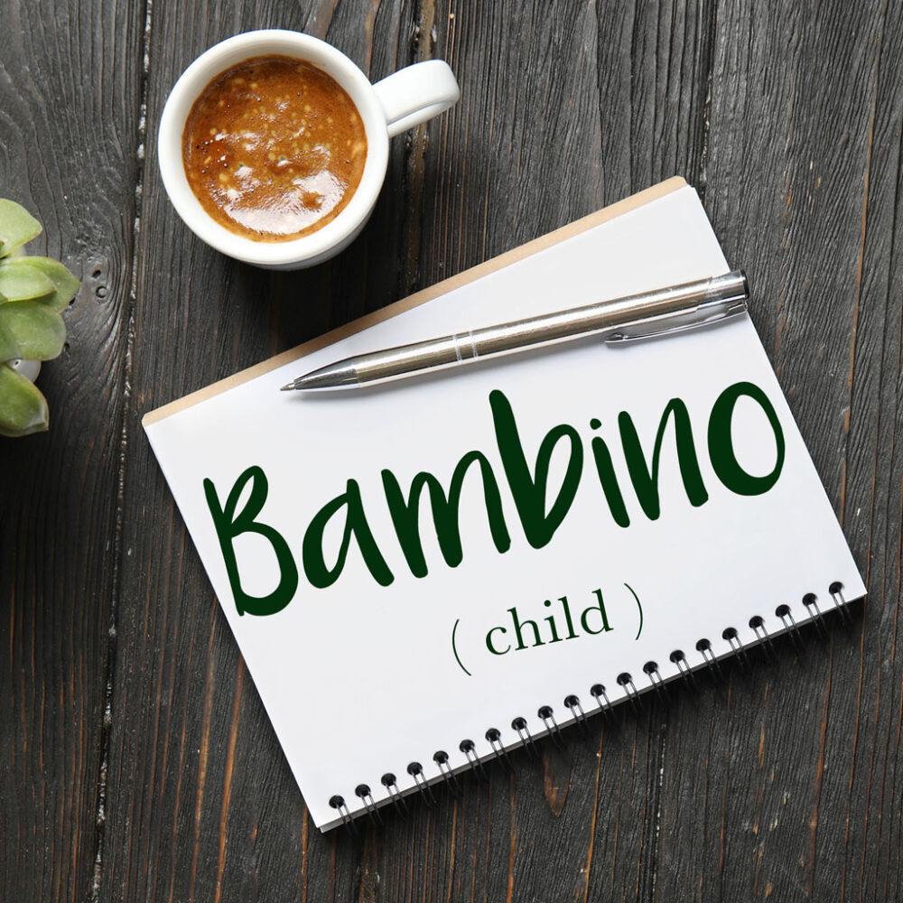 Italian Word Of The Day Bambino Child Daily Italian Words