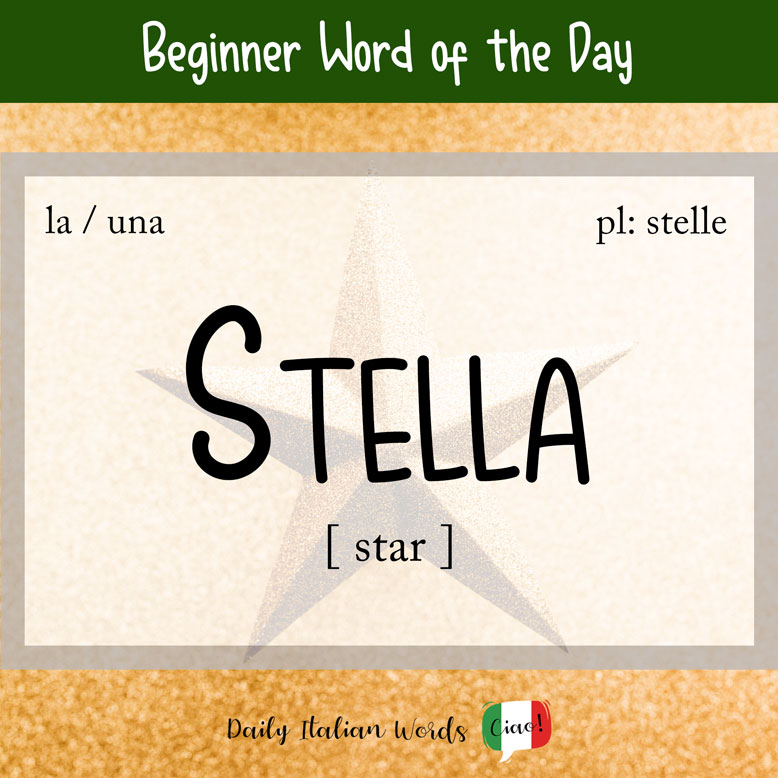 Italian word for 'star'