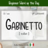 Italian Word of the Day: Gabinetto (toilet) - Daily Italian Words