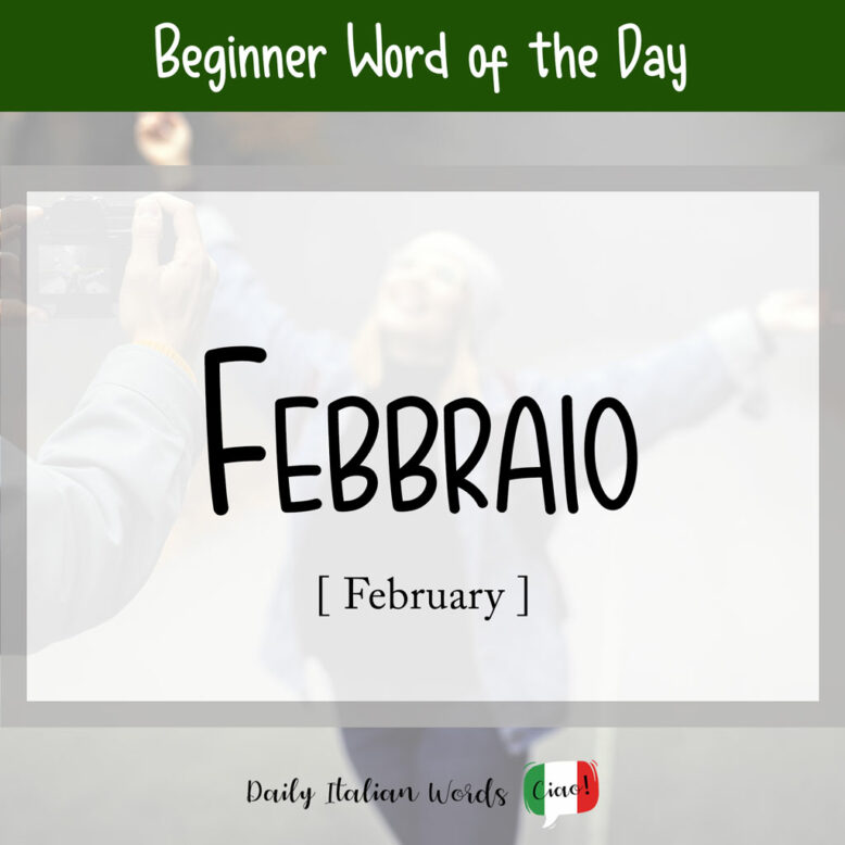 Italian word "Febbraio"