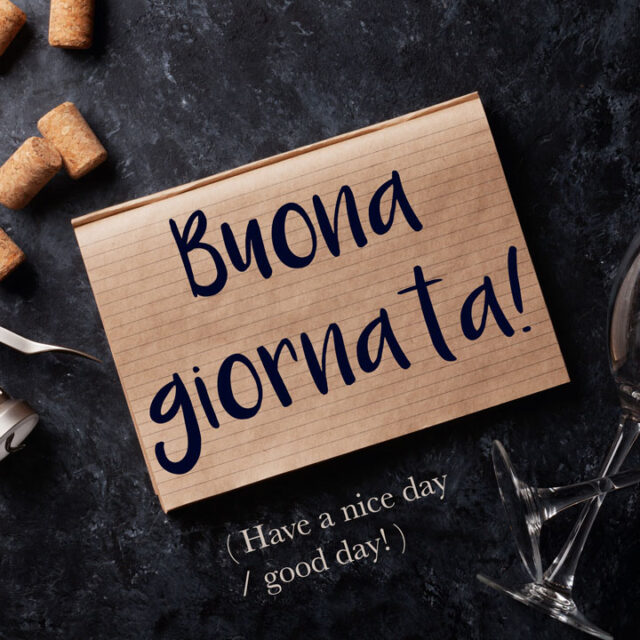 Italian Phrase Buona Giornata Have A Nice Day Good Day Daily 