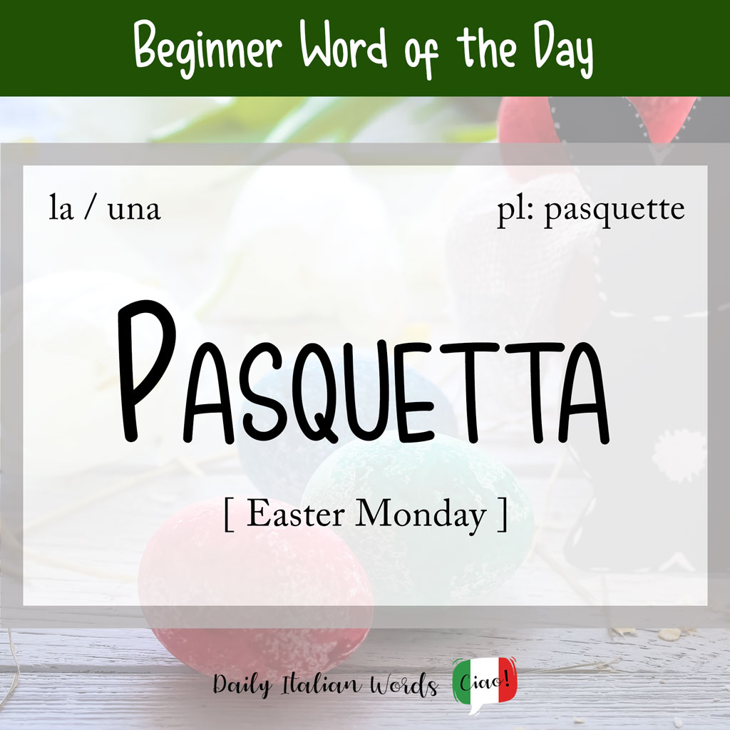 Italian word for 'Easter Monday'