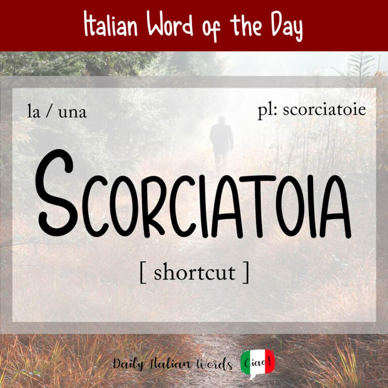 italian-word-of-the-day-scorciatoia-shortcut-daily-italian-words