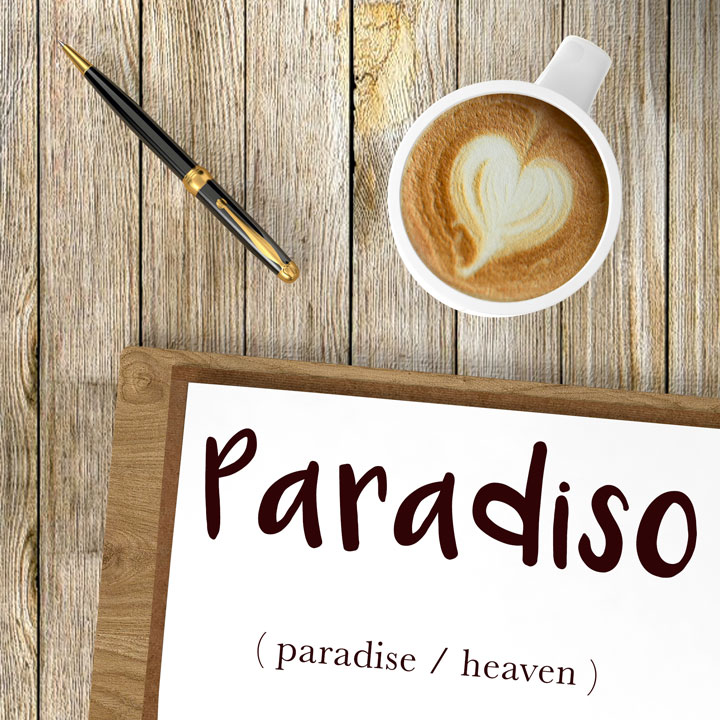 Italian Word of the Day Paradiso (paradise / heaven) Daily Italian Words