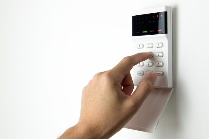 Arming a home or business security system