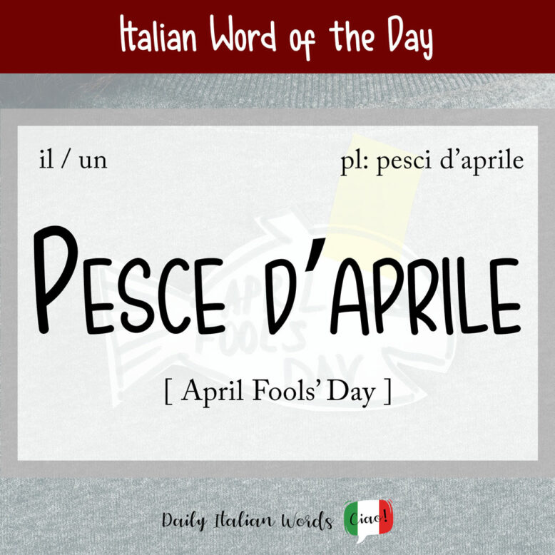 April Fools in Italian