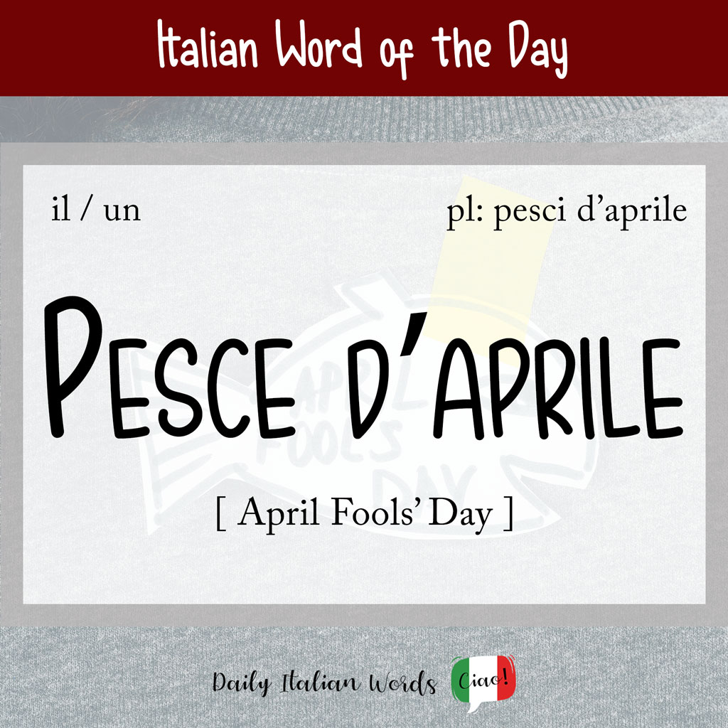 April Fools in Italian