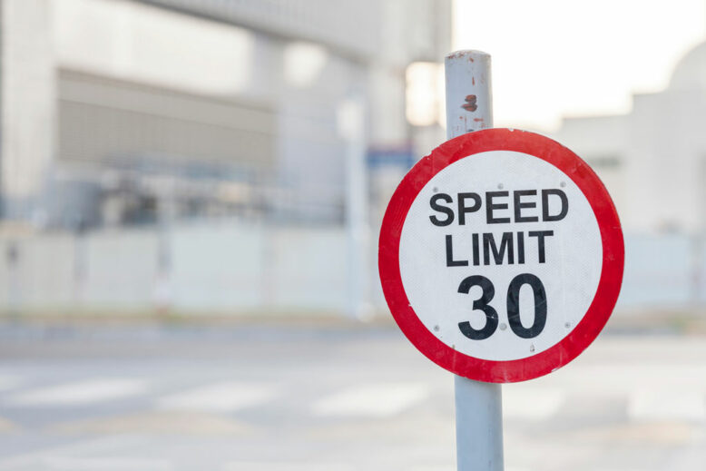 Speed limit 30 road sign