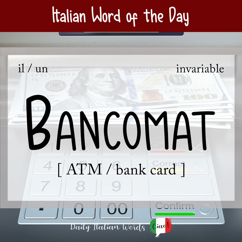 cover image with the word “bancomat” and a ATM machine in the background