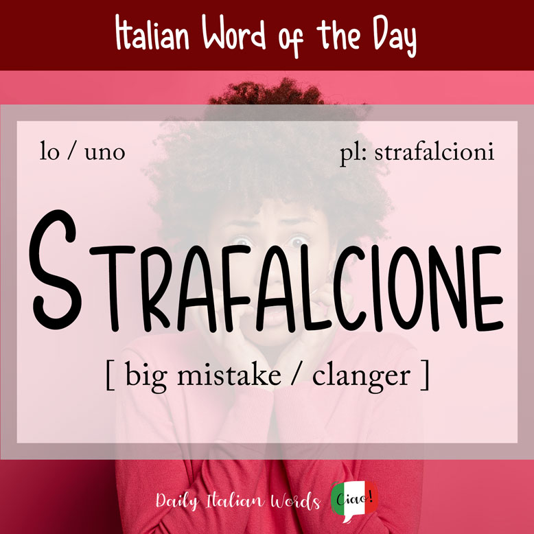 cover image with the word “strafalcione” and a woman worried in the background