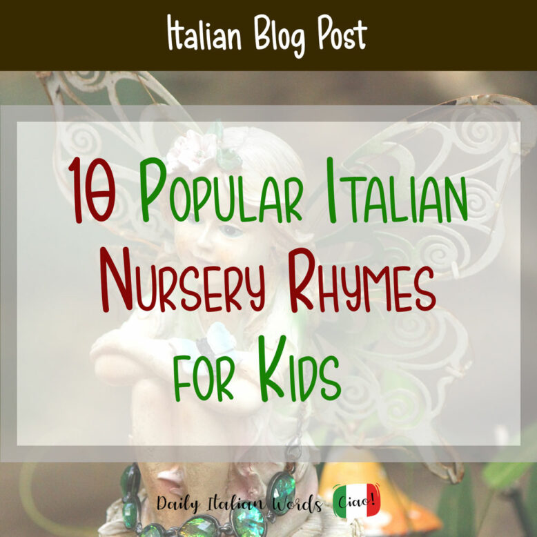 nursery rhymes for kids in italian