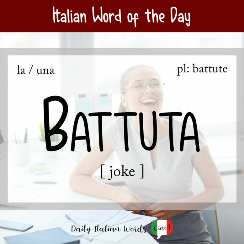 the italian word for joke