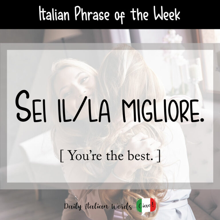 Database of Italian Words and Phrases - Daily Italian Words