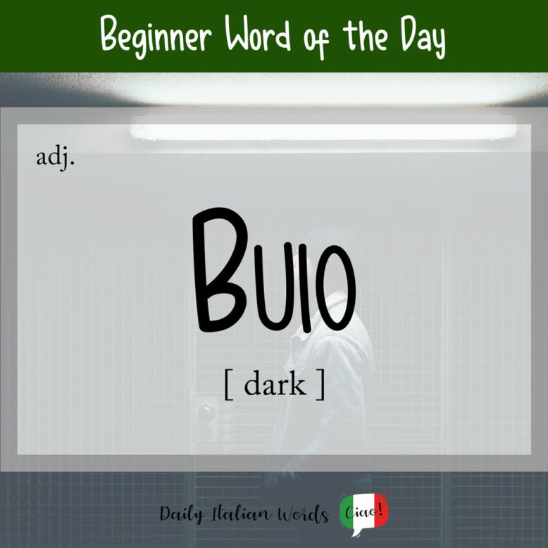 italian word for dark