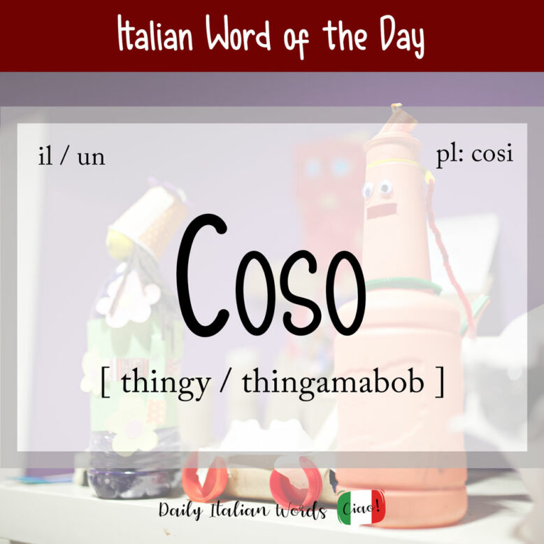 italian word for thingy