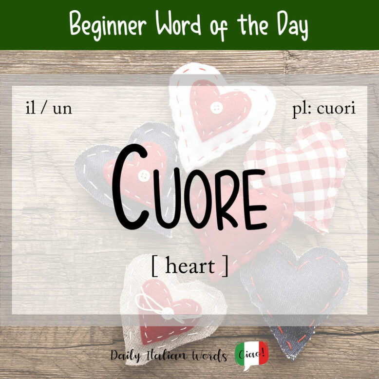 italian word for heart