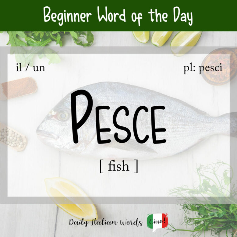 italian word for fish