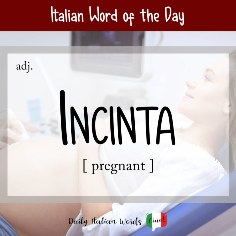 italian word for pregnant