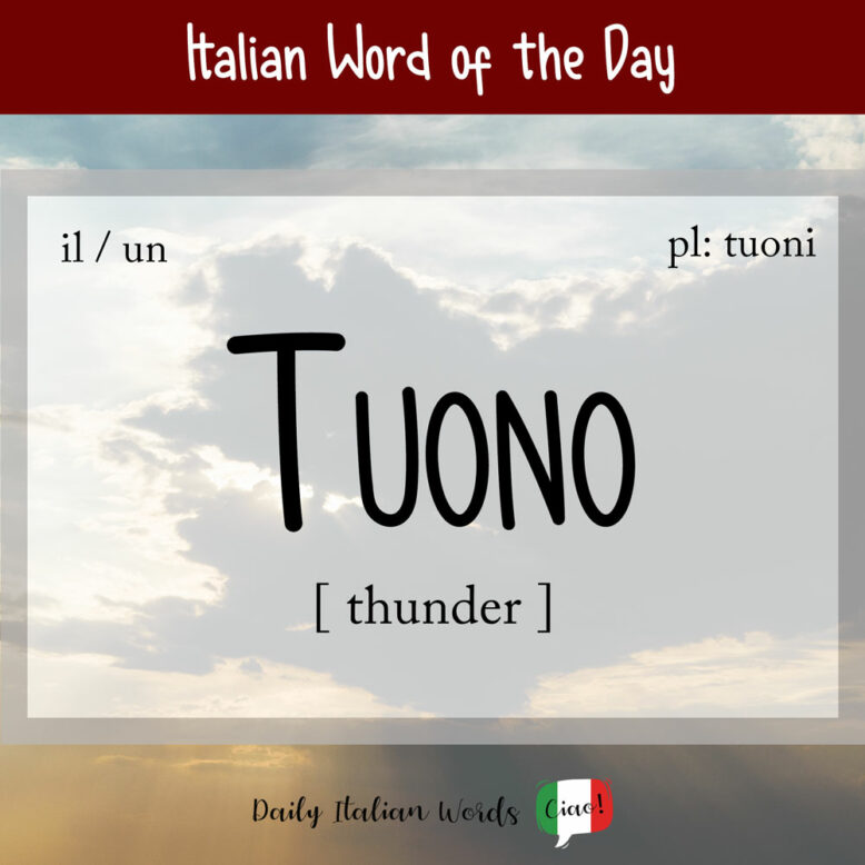 italian word for thunder