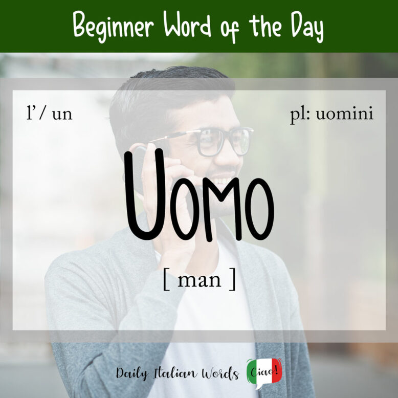 italian word for man