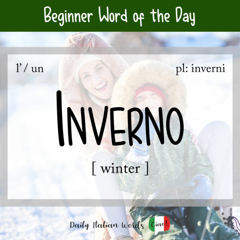 the italian word for winter