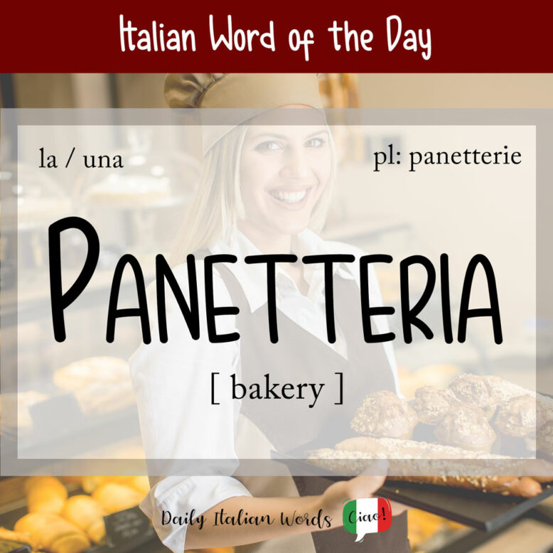 the italian word for bakery