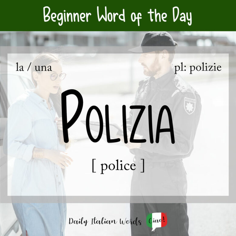 italian word for police