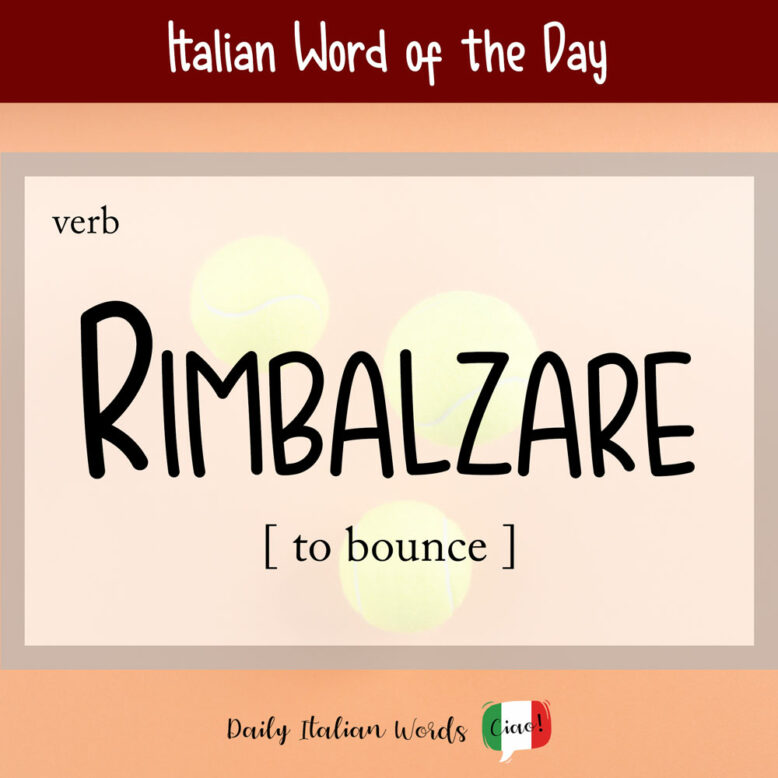 italian word for bounce