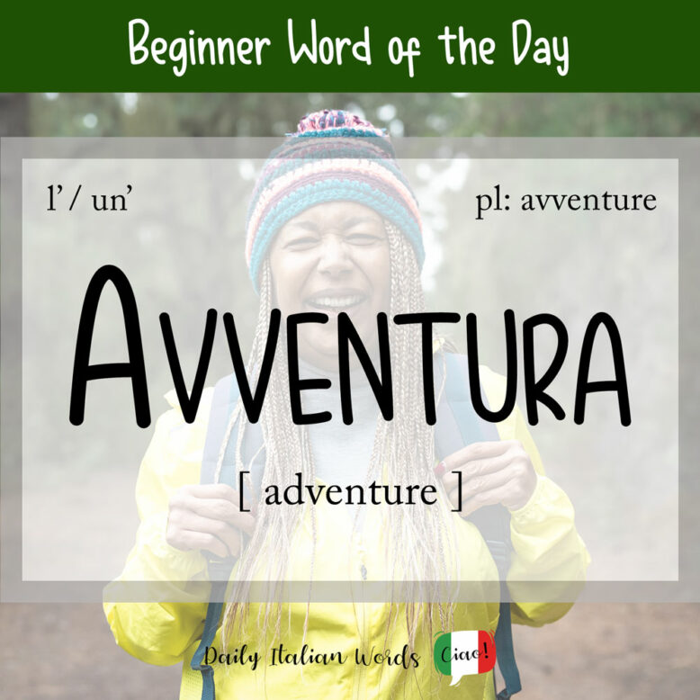 italian word for adventure