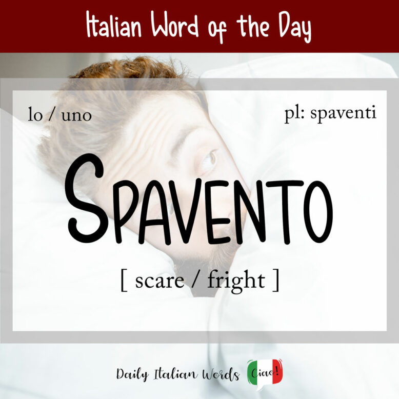 italian word for fright