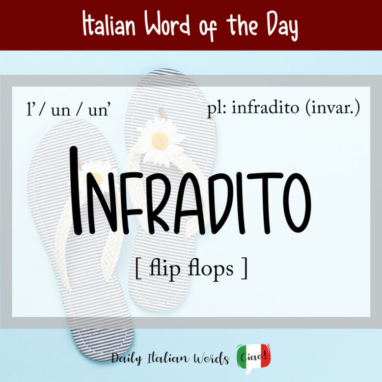 italian word for flip flops