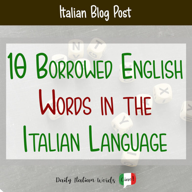 borrowed english words in italian