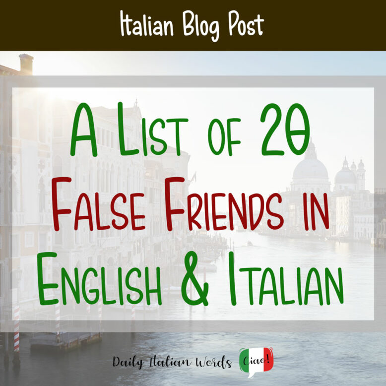 false friends in english and italian