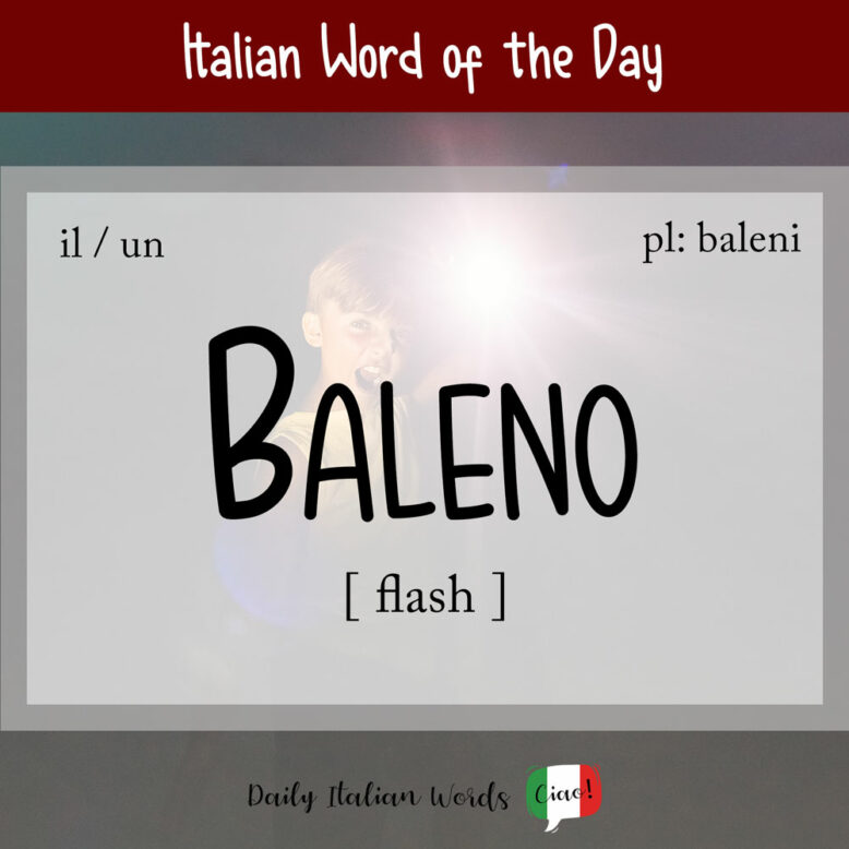 italian word for flash