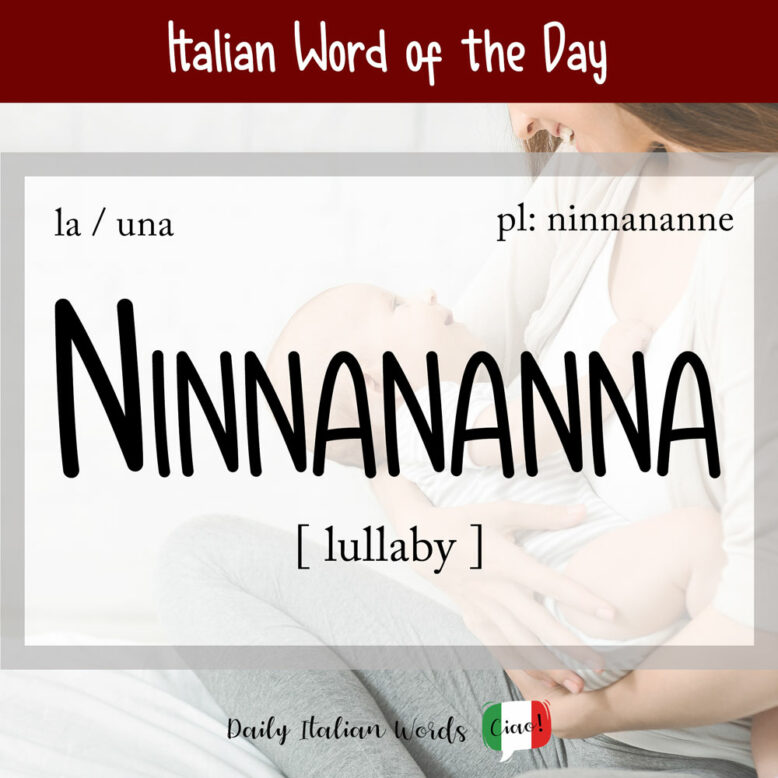 italian word for lullaby