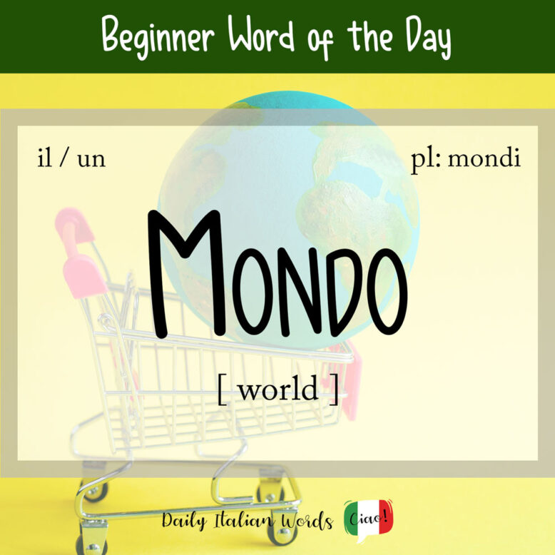 italian word for world