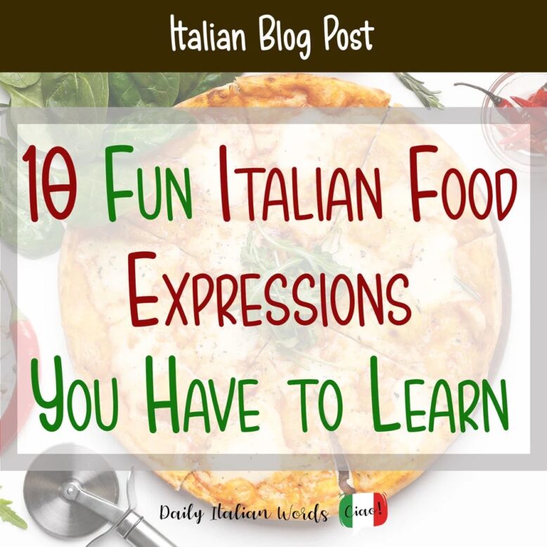 italian food expressions