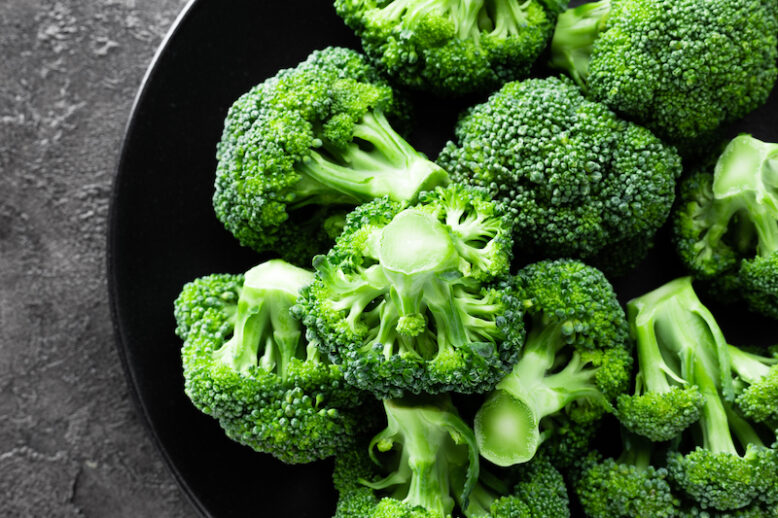 Broccoli. Fresh broccoli on plate