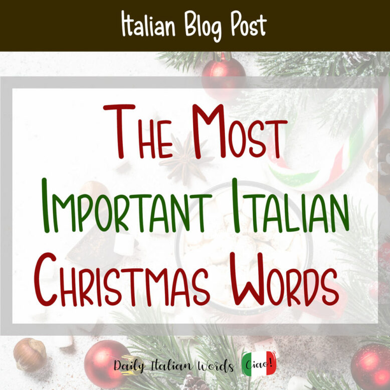 important italian christmas words