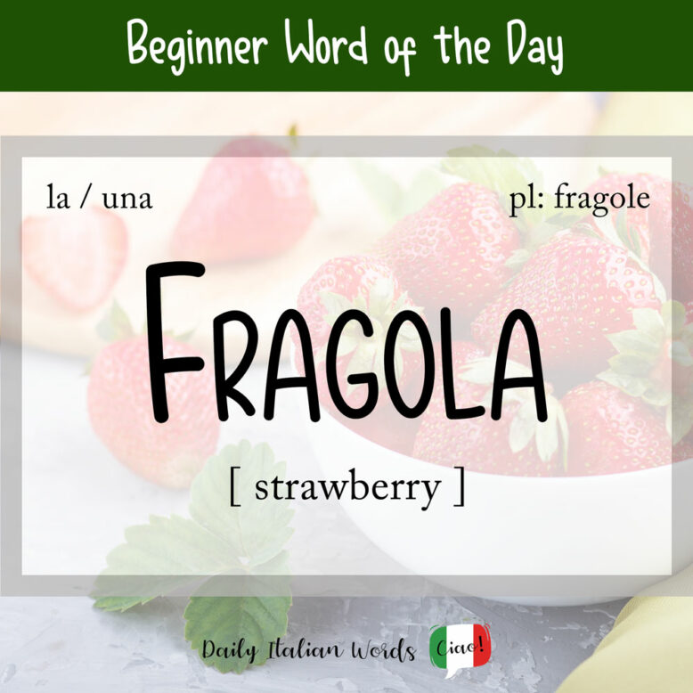 italian word for strawberry