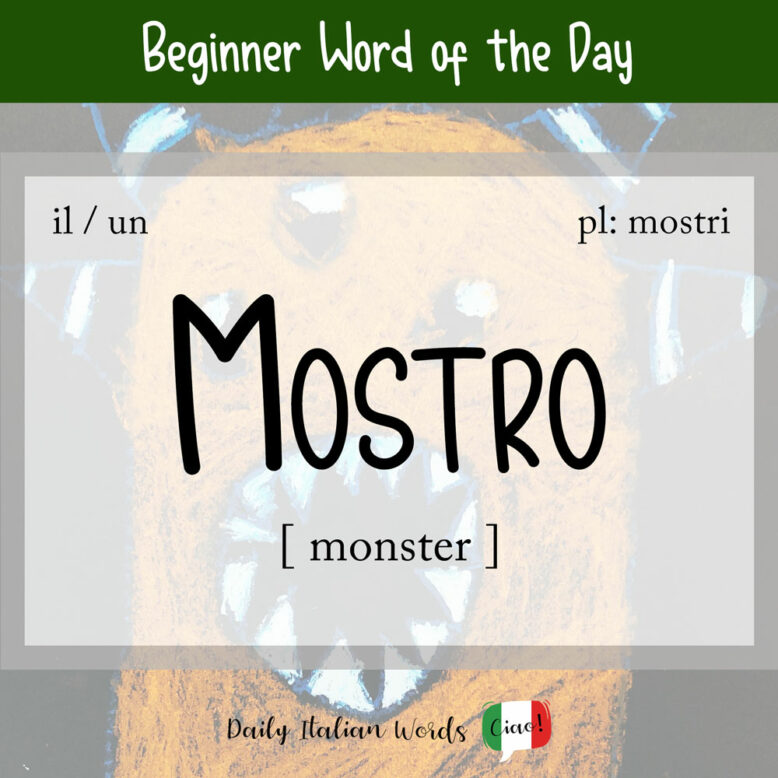 italian word for monster