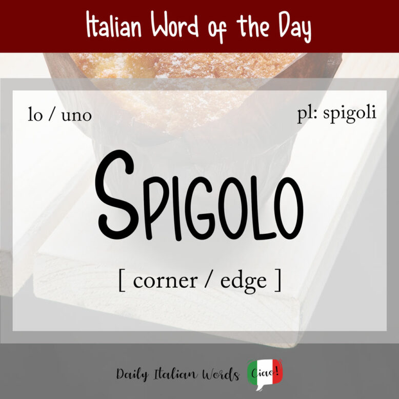 italian word for corner