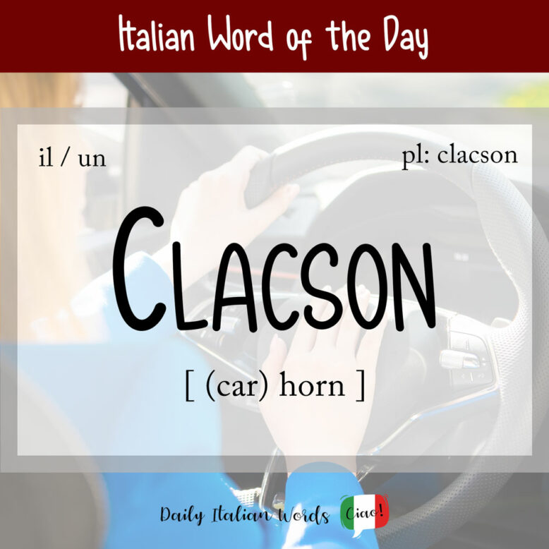 italian word for horn