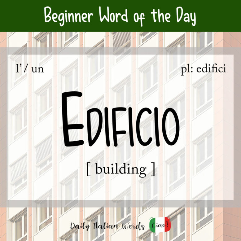 italian word for building