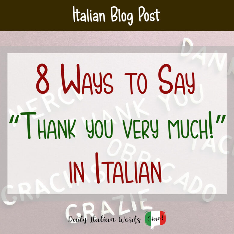 8 Ways To Say Thank You Very Much In Italian C2captientlhp edu vn