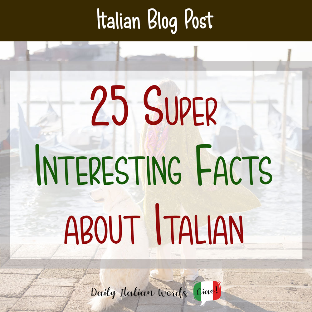 Something's Afoot!  Italian Language Blog