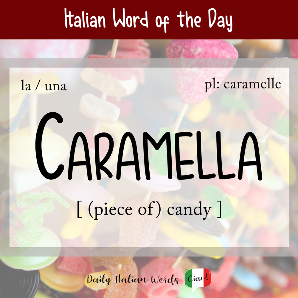 Italian word for candy