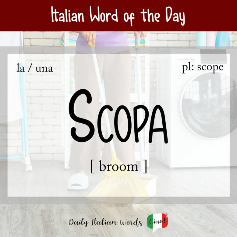 italian word for broom