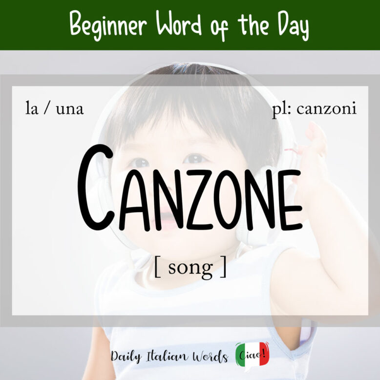 italian word for song
